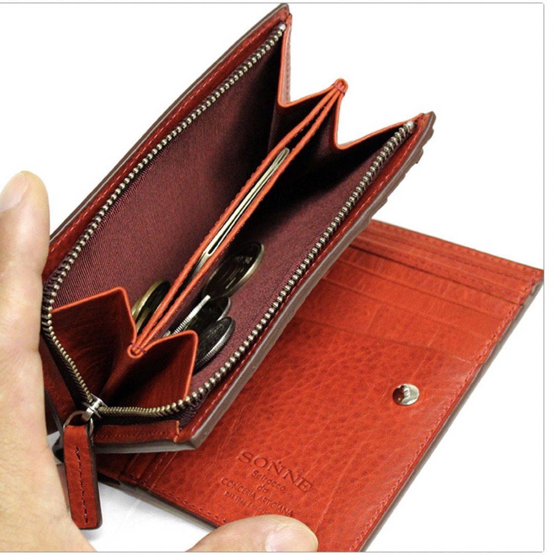SONNE(ゾンネ)の【ゾンネ】バケッタレザー・二つ折り財布 メンズのファッション小物(折り財布)の商品写真