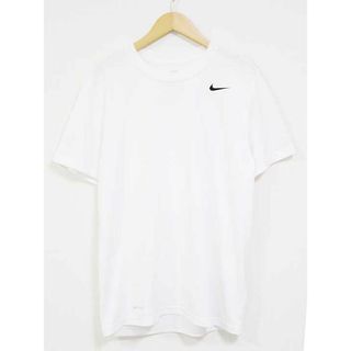 ナイキ(NIKE)の【値下げ】☆NIKE/ナイキ☆ドライフィット半袖Tシャツ/ラウンドネック/ワンポイント/無地/半袖 ホワイト/白 メンズ M【中古】春夏秋冬 020132(Tシャツ/カットソー(半袖/袖なし))