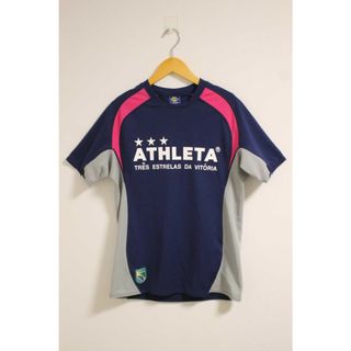 アスレタ(ATHLETA)の【値下げ】〓ATHLETA/アスレタ〓トレーニングウェア/半袖/プルオーバー ネイビー×ピンク×グレー/紺×桃色×灰色 メンズ M 【中古】 春夏秋冬 711132(Tシャツ/カットソー(半袖/袖なし))