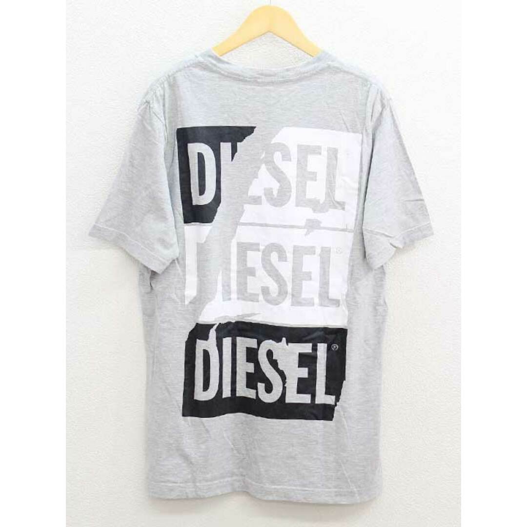 DIESEL(ディーゼル)の【値下げ】◇DIESEL/ディーゼル◇ロゴプリントTシャツ/バックプリント/カットソー/半袖 グレー/灰色 メンズ S【中古】春夏秋冬 619022 メンズのトップス(Tシャツ/カットソー(半袖/袖なし))の商品写真