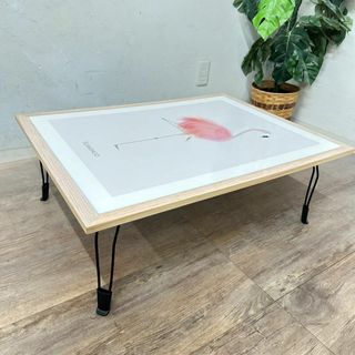 品・未使用】　飾って使える、折りたたみテーブル 80×60　Lサイズ(折たたみテーブル)