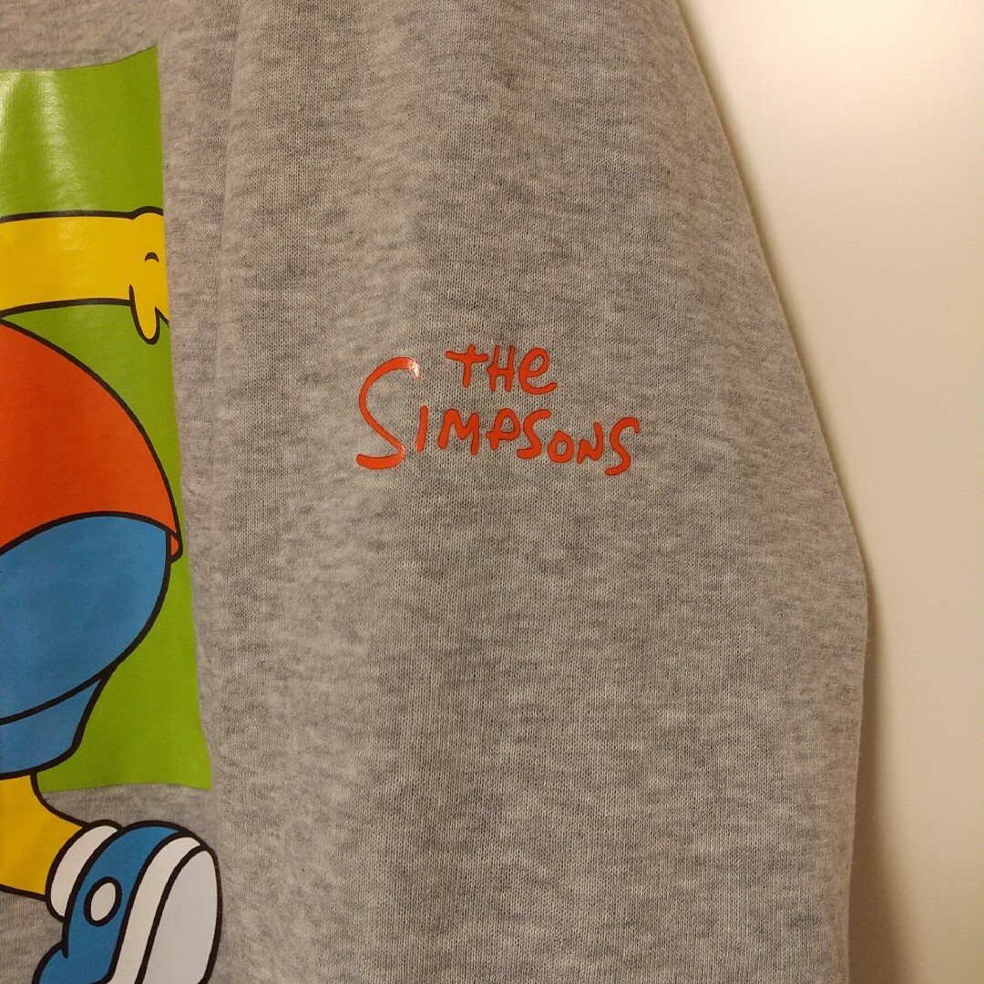 SIMPSON(シンプソン)のThe Simpsons ザ・シンプソンズ　裏起毛　パーカー　グレー メンズのトップス(パーカー)の商品写真