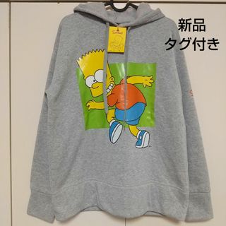 The Simpsons ザ・シンプソンズ　裏起毛　パーカー　グレー