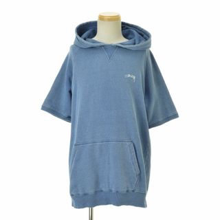 ステューシー(STUSSY)の【STUSSY】smooth stock Indigo インディゴ ストックロゴ(パーカー)