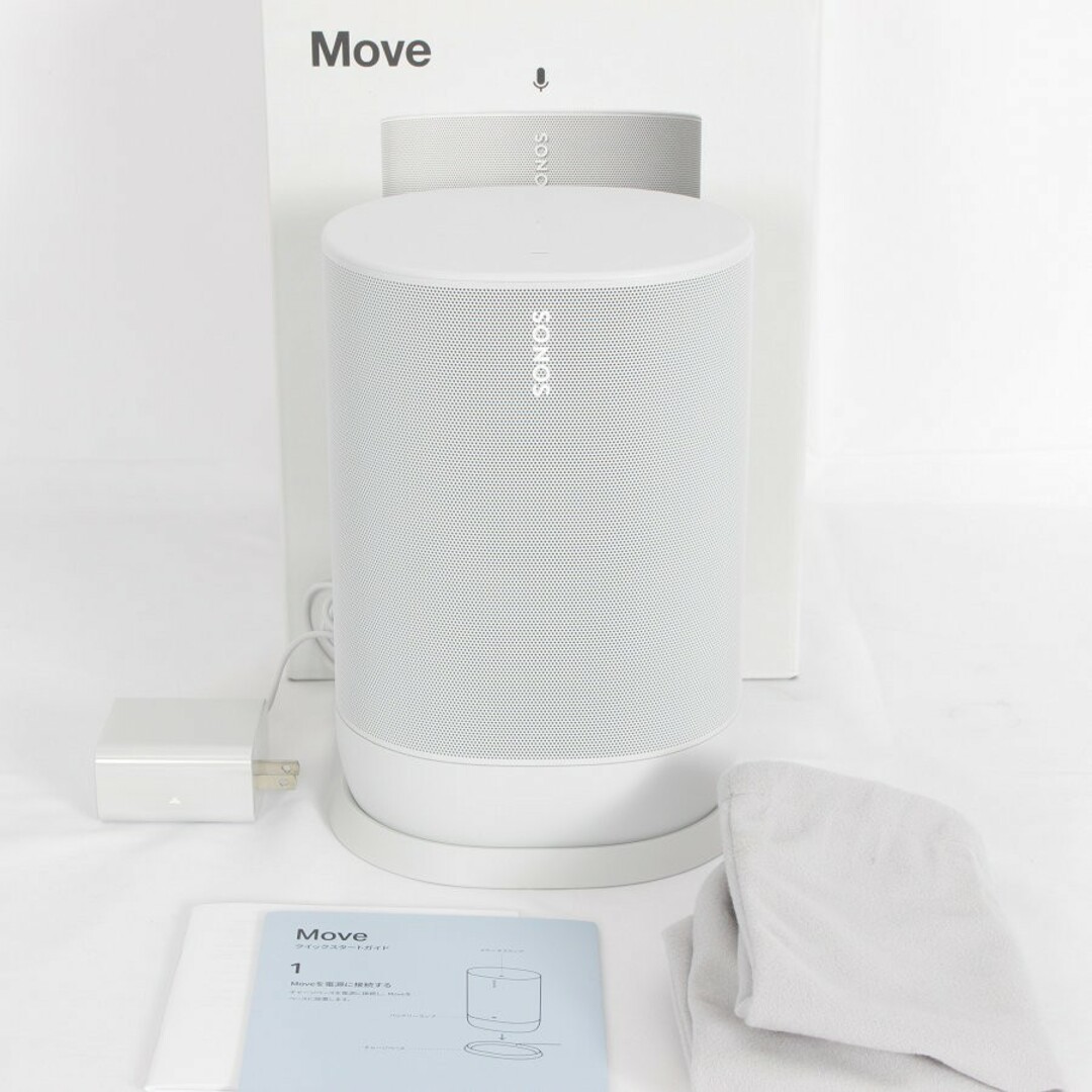 美品】Sonos Move MOVE1JP1 ルナーホワイト スマートスピーカー