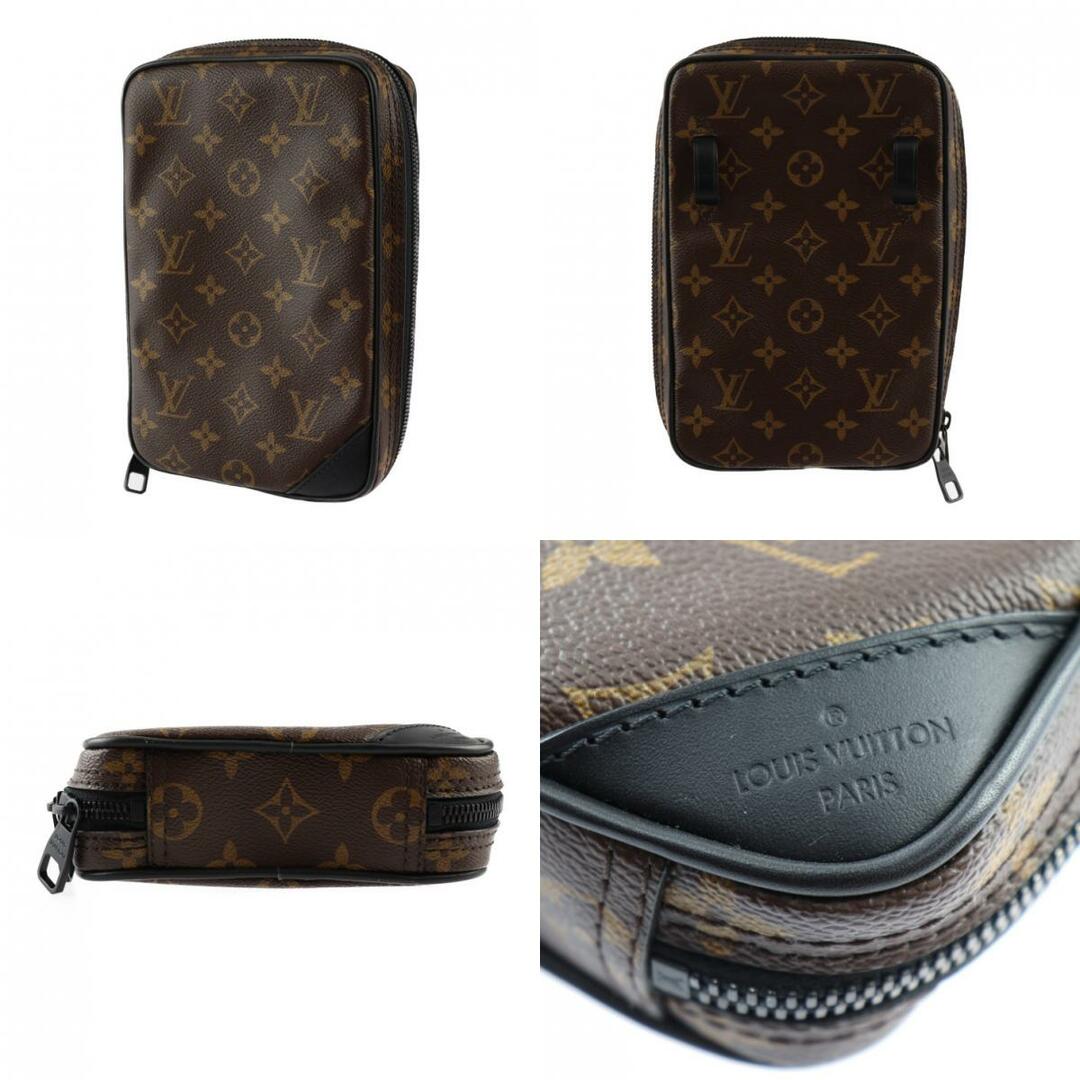 LOUIS VUITTON(ルイヴィトン)のLOUIS VUITTON ルイ ヴィトン モノグラム ソーラーレイ ユティリティ サイドバッグ ショルダーバッグ M44477 PVC レザー  ブラウン ブラック  ボディバッグ ポーチ ビトン 【本物保証】 メンズのバッグ(ショルダーバッグ)の商品写真