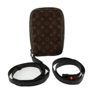 ルイヴィトン(LOUIS VUITTON)のLOUIS VUITTON ルイ ヴィトン モノグラム ソーラーレイ ユティリティ サイドバッグ ショルダーバッグ M44477 PVC レザー  ブラウン ブラック  ボディバッグ ポーチ ビトン 【本物保証】(ショルダーバッグ)