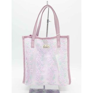 トッカ(TOCCA)の【春物 新入荷】新品未使用品★TOCCA/トッカ★2021年製/CHERISH UPCYCLE BAG/ハンドバッグ/シアーバッグ/巾着袋付/かわいい/フェミニン/おしゃれ/バッグ/鞄  パープル/紫 レディース【中古】春夏 122042(ハンドバッグ)