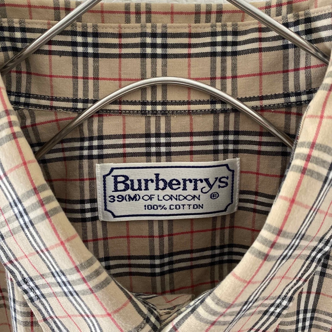 BURBERRY(バーバリー)のBurberrysバーバリーズノバチェック長袖シャツメンズmベージュY2K古着 メンズのトップス(シャツ)の商品写真