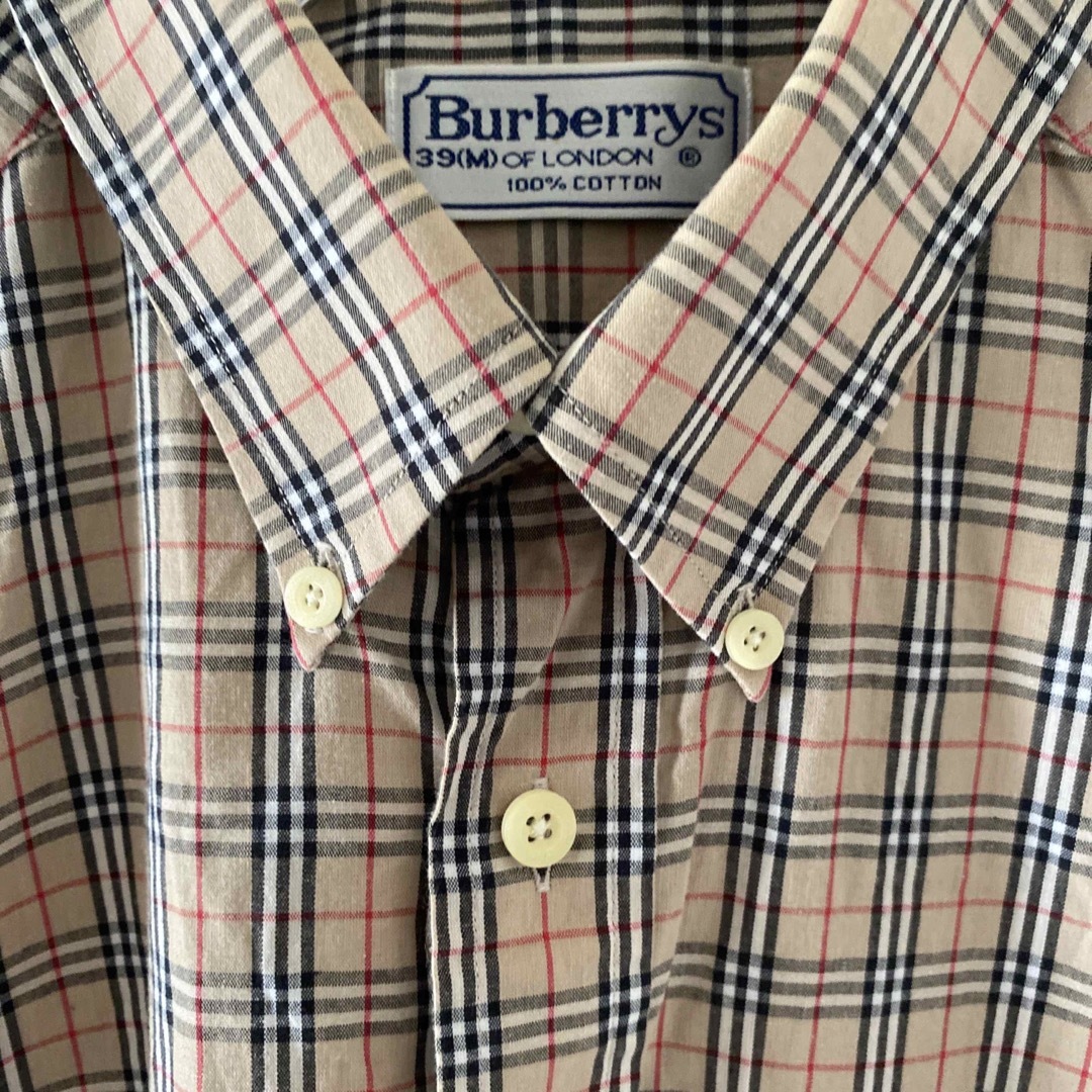 BURBERRY(バーバリー)のBurberrysバーバリーズノバチェック長袖シャツメンズmベージュY2K古着 メンズのトップス(シャツ)の商品写真