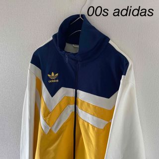 アディダス(adidas)の00ssadidasアディダスジャージトラックジャケットL長袖ジャージホワイト白(ジャージ)