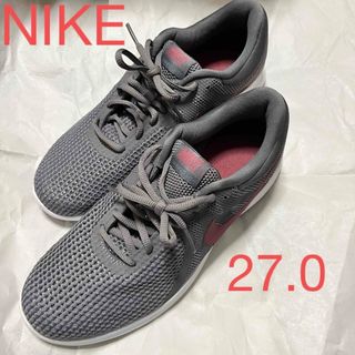 ナイキ(NIKE)の新品　27.0 NIKE ナイキ スニーカー　グレー(スニーカー)