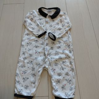 プチバトー(PETIT BATEAU)のプチバトー　ロンパース74センチ(ロンパース)