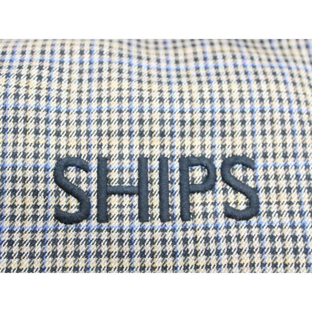 SHIPS(シップス)の★SHIPS/シップス★ 千鳥柄ハンドバッグ/サブバッグ/カジュアル/シンプル/バッグ/鞄/BAG  ベージュ×ブルー×ブラック レディース【中古】春夏秋冬 521042 レディースのバッグ(ハンドバッグ)の商品写真