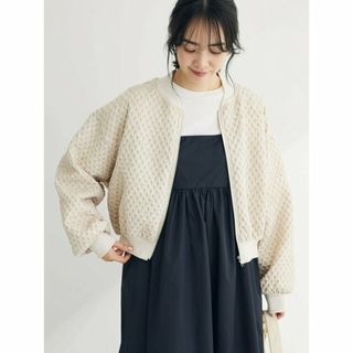 グリーンパークス(green parks)の【アイボリー】SUGAR SPOON エンボスチェックブルゾン 24SS/レディース/春/ショート丈(その他)