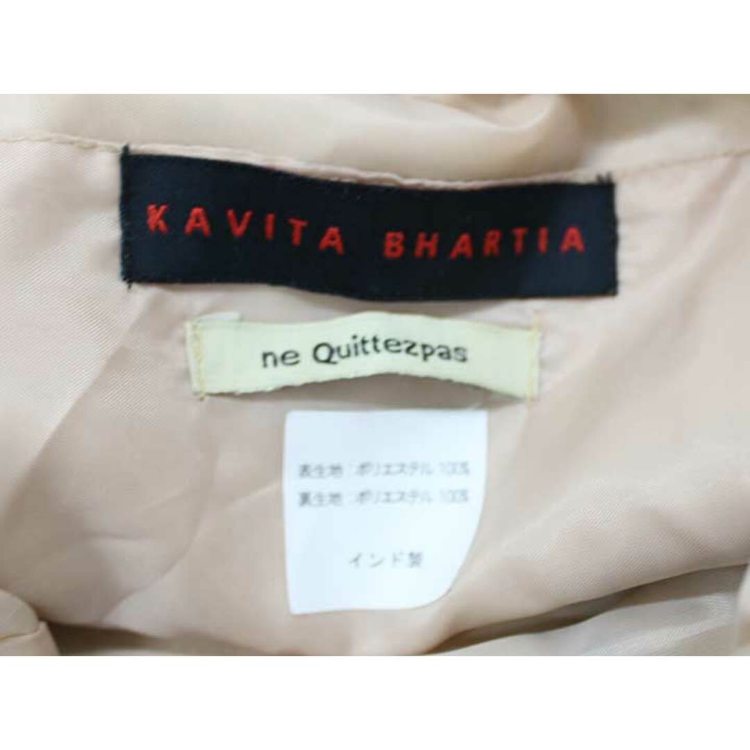 ★NE QUITTEZ PAS!×KAVITA BHARTIA/ヌキテパ×カヴィタバルティア★刺繍巾着ショルダーバッグ/おしゃれ/柄/エスニック/ビーズ/かわいい/バッグ/鞄 ピンク×マルチカラー レディース 【中古】春夏秋冬 510242 レディースのバッグ(メッセンジャーバッグ)の商品写真