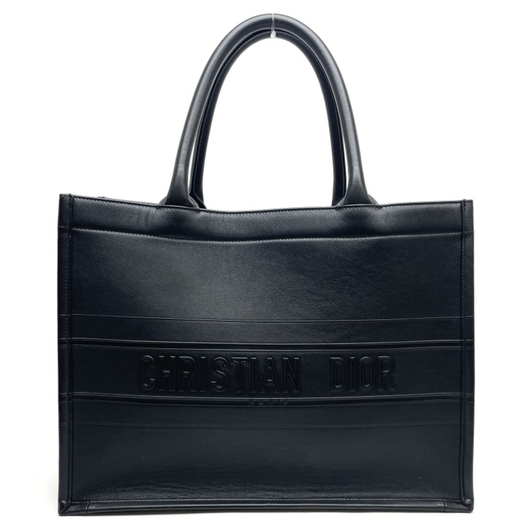 Christian Dior(クリスチャンディオール)のクリスチャンディオール ブックトート カーフスキン バッグ トートバッグ ブラック レディースのバッグ(トートバッグ)の商品写真