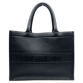 クリスチャンディオール(Christian Dior)のクリスチャンディオール ブックトート カーフスキン バッグ トートバッグ ブラック(トートバッグ)