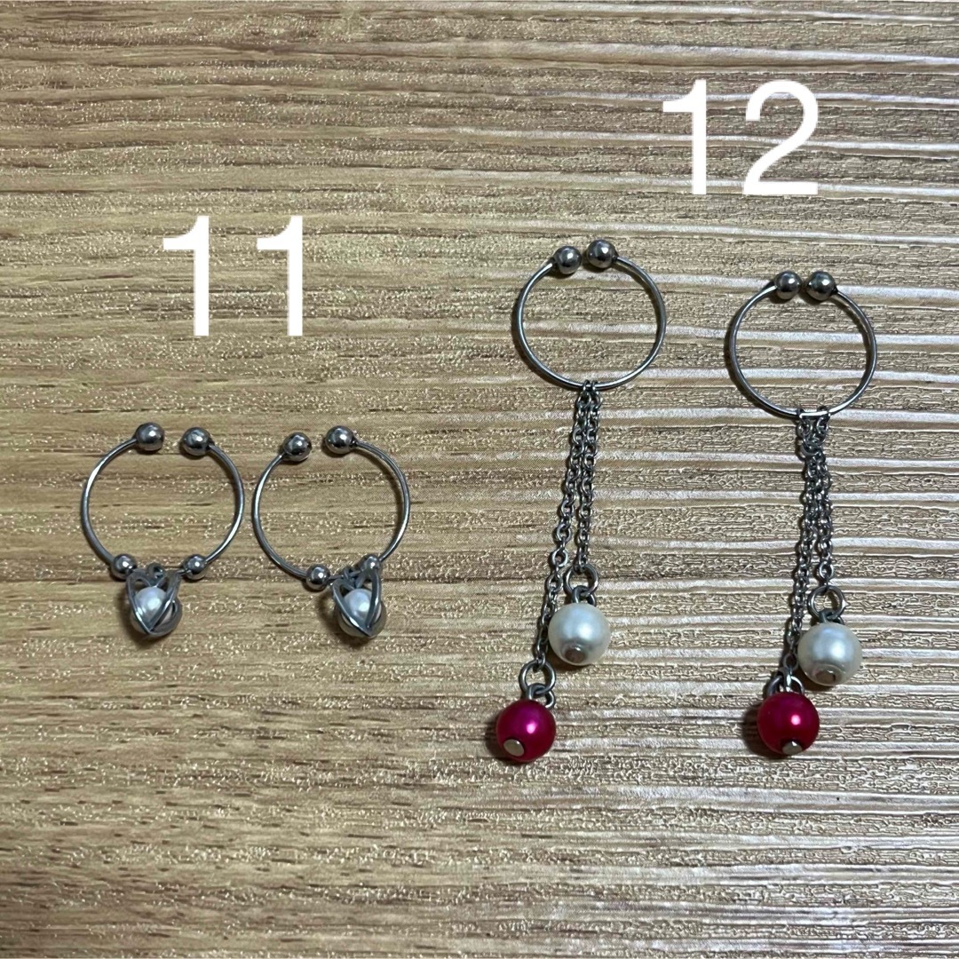 【バラ売り可】イヤリング　13点セット レディースのアクセサリー(イヤリング)の商品写真