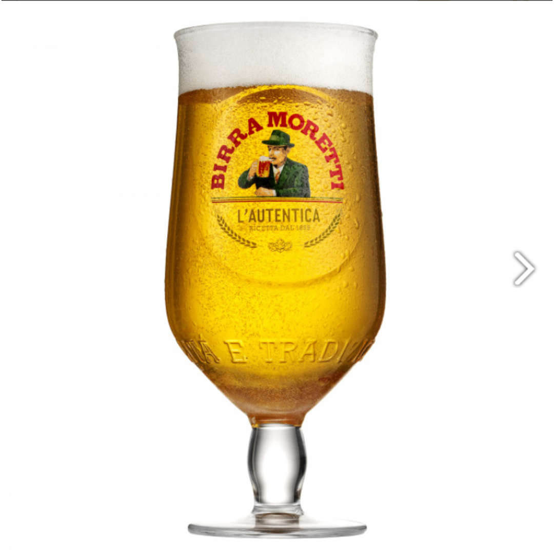 モレッティBeerグラス 6脚セットの通販 by ucci's shop｜ラクマ