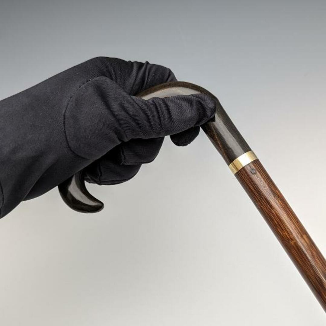 20世紀初頭 英国アンティーク 紳士用ステッキ ホーンハンドル 89cm エンタメ/ホビーの美術品/アンティーク(その他)の商品写真