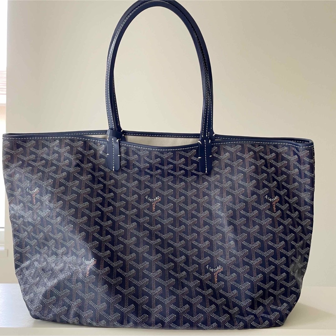 GOYARD(ゴヤール)のGOYARD サンルイPM ネイビー  美品　本物　トートバッグ　ゴヤール  紺 レディースのバッグ(トートバッグ)の商品写真