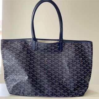 ゴヤール(GOYARD)のGOYARD サンルイPM ネイビー  美品　本物　トートバッグ　ゴヤール  紺(トートバッグ)