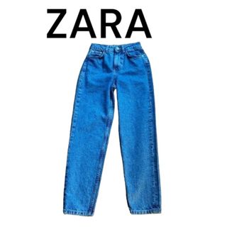 ザラ(ZARA)の【みゆな06様専用】ZARA　マムフィットデニム　ブルー32(デニム/ジーンズ)