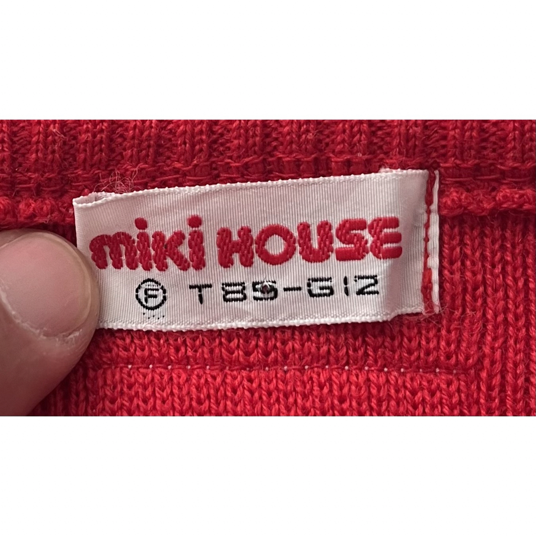 mikihouse(ミキハウス)のミキハウスニットベスト キッズ/ベビー/マタニティのベビー服(~85cm)(ニット/セーター)の商品写真