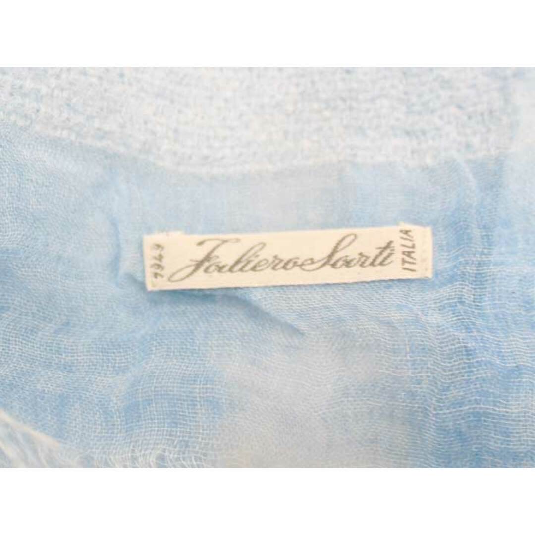 Faliero Sarti(ファリエロサルティ)の【春物 新入荷】★Faliero Sarti/ファリエロサルティ★ボーダーストール/シンプル/おしゃれ/他小物 ライトブルー/水色 レディース【中古】春夏 hat etc 912042 レディースのファッション小物(バンダナ/スカーフ)の商品写真