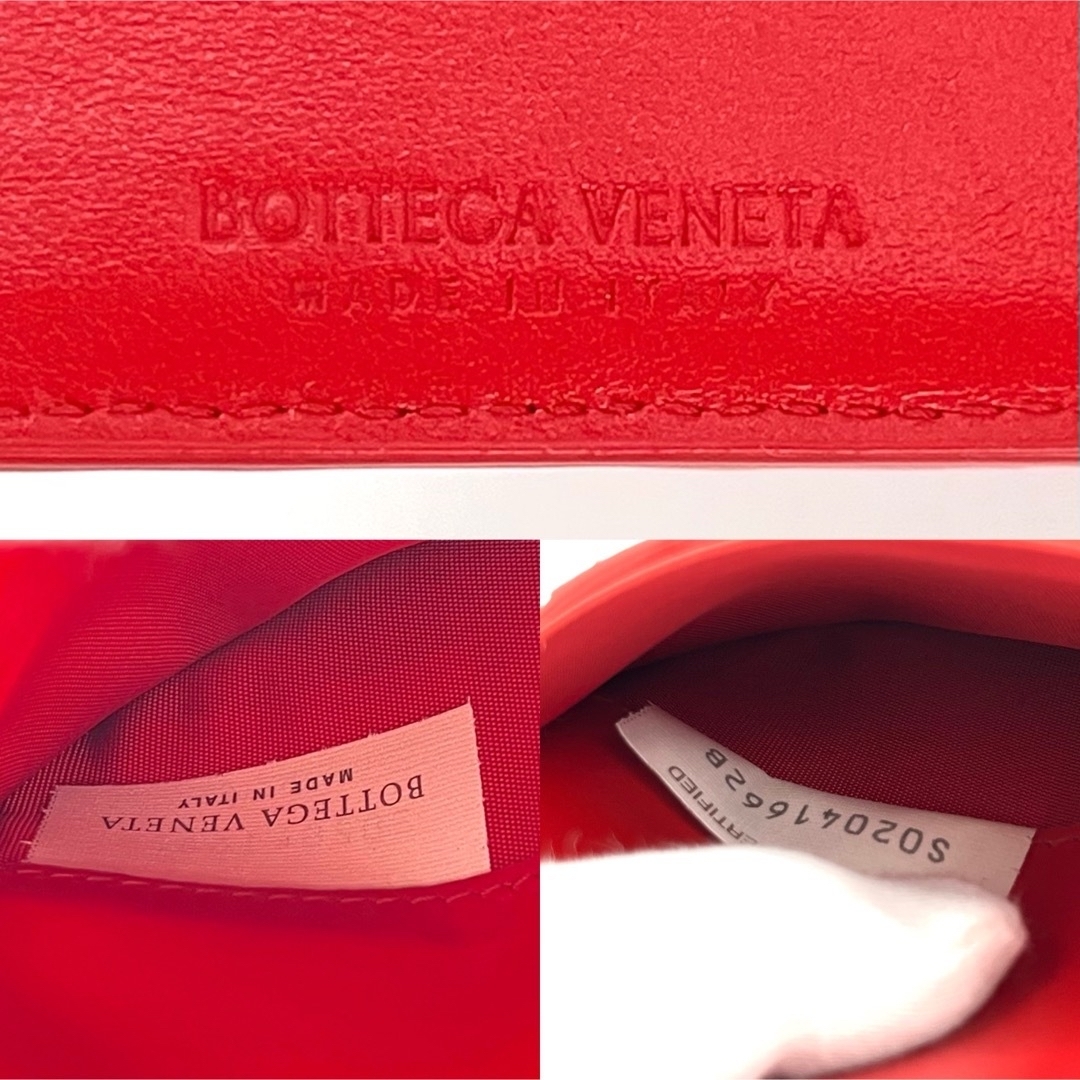 Bottega Veneta(ボッテガヴェネタ)のボッテガ ヴェネタ 609070 イントレチャート レザー ストラップ 折り財布 レディースのファッション小物(財布)の商品写真