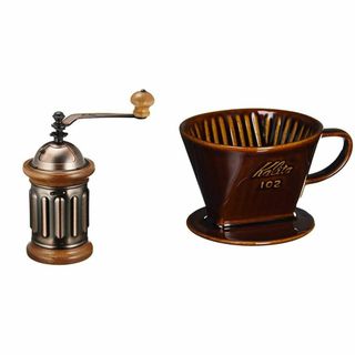 【人気商品】カリタ Kalita コーヒーミル 手挽き KH-5#42039 &(容器)