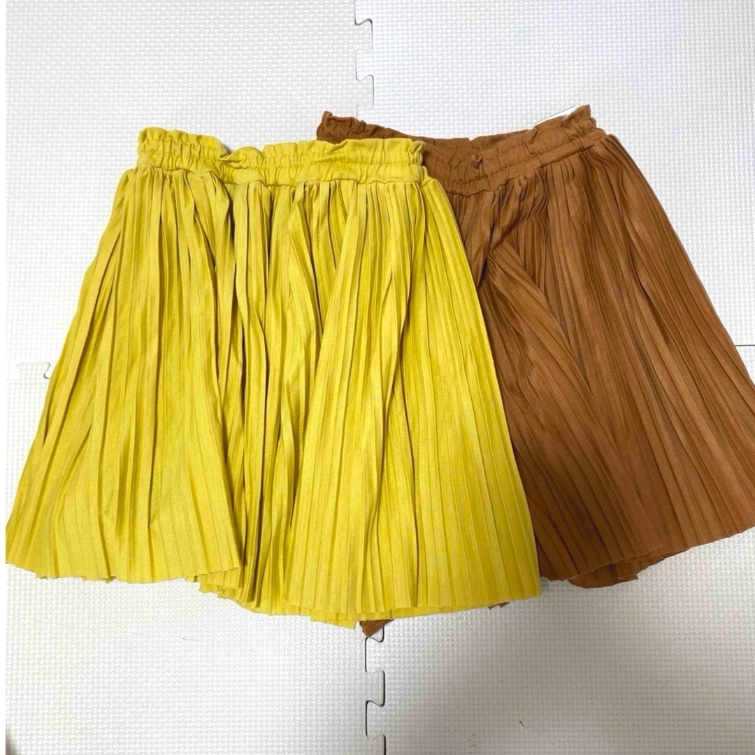 pairmanon(ペアマノン)のペアマノン　プリーツキュロットスカート2枚組 キッズ/ベビー/マタニティのキッズ服女の子用(90cm~)(スカート)の商品写真