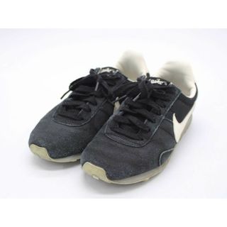 ナイキ(NIKE)の【値下げ】♪NIKE/ナイキ♪プリモントリオールヴィンテージスニーカー/555258-012/シューズ/靴 ブラック/黒 レディース 23.5cm【中古】春夏秋冬 910132(スニーカー)