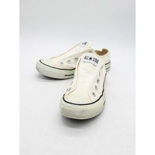 コンバース(CONVERSE)の■CONVERSE/コンバース■スリップ3/スニーカー/シューズ/靴 ホワイト/白 レディース 22.5cm【中古】春夏秋冬 311042(スニーカー)