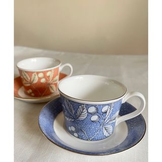 ウェッジウッド(WEDGWOOD)のWEDGWOOD ウェッジウッド カップ&ソーサー フランシス 2客(グラス/カップ)