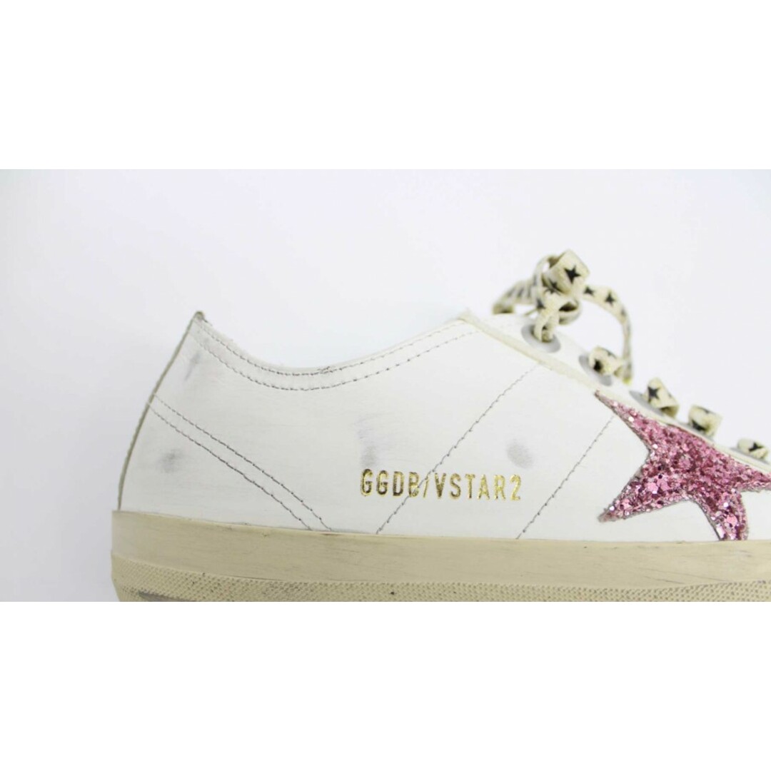 GOLDEN GOOSE(ゴールデングース)の新品未使用品■GOLDEN GOOSE/ゴールデングース■SUPER STAR ユーズド加工レザースニーカー/シューズ/靴  レディース 38 春夏秋冬 111042 レディースの靴/シューズ(スニーカー)の商品写真