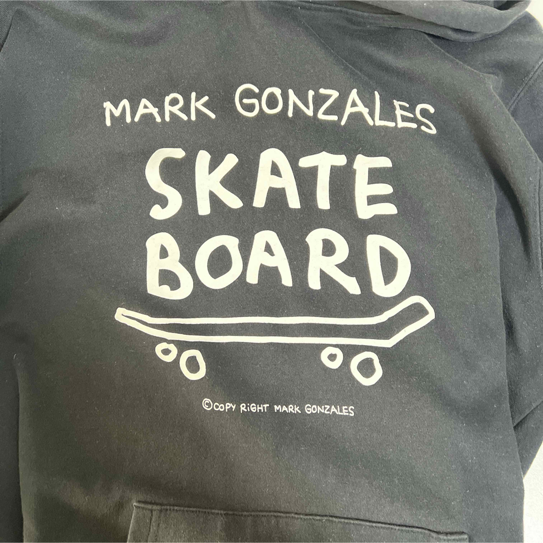 Mark Gonzales(マークゴンザレス)の[トップス　長袖]3:【廃盤】マークゴンザレス　スケートボード パーカー　黒　L メンズのトップス(パーカー)の商品写真