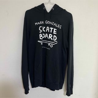 マークゴンザレス(Mark Gonzales)の[トップス　長袖]3:【廃盤】マークゴンザレス　スケートボード パーカー　黒　L(パーカー)