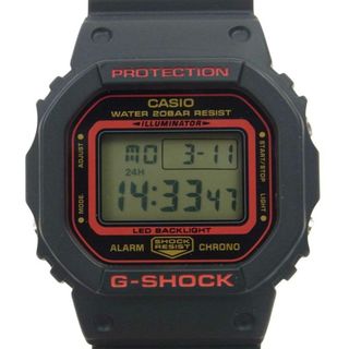 ジーショック(G-SHOCK)のG-SHOCK ジーショック 時計 KELVIN HOEFLER ケルビン ホフラー × POWELL パウエル DW-5600KH-1JR クオーツ 時計 ブラック系 レッド系【美品】【中古】(腕時計(アナログ))