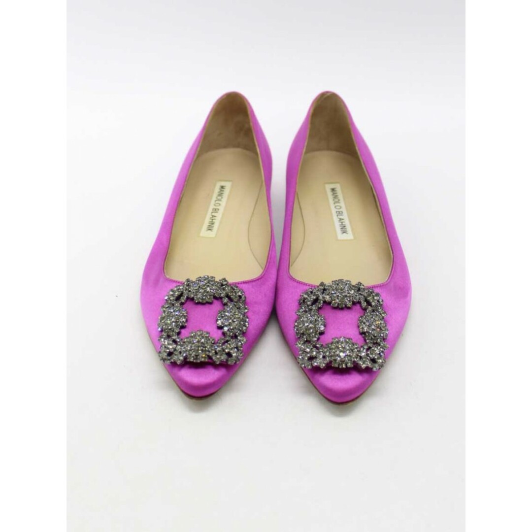 □Manolo Blahnik/マノロ・ブラニク□ハンギシビジューサテン □Manolo Blahnik/マノロ・ブラニク□ハンギシビジューサテン