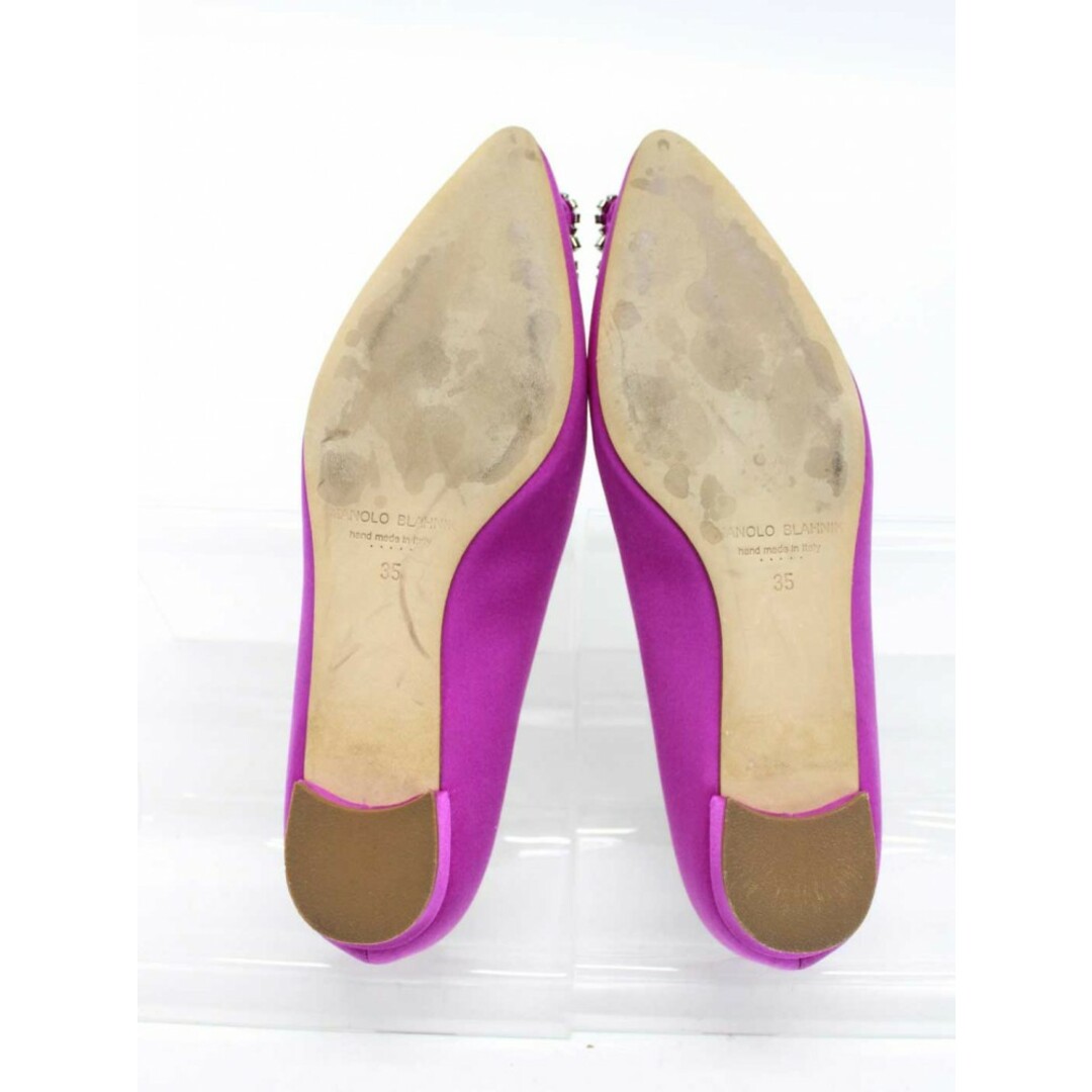 □Manolo Blahnik/マノロ・ブラニク□ハンギシビジューサテン □Manolo Blahnik/マノロ・ブラニク□ハンギシビジューサテン