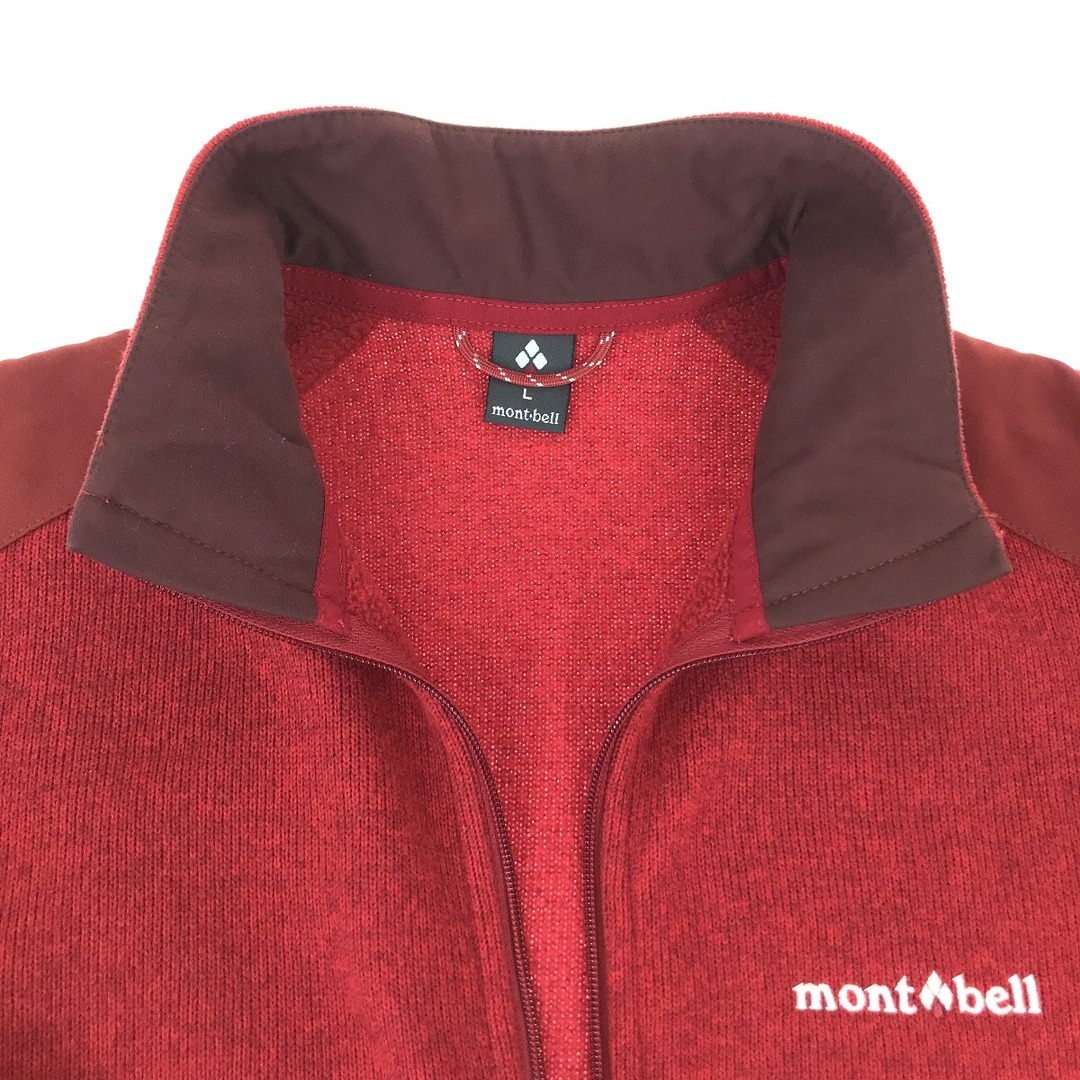 mont bell(モンベル)の##mont・bell モンベル クリマプラス ニットジャケット Women's 1106588 レッド Lサイズ レディースのジャケット/アウター(その他)の商品写真