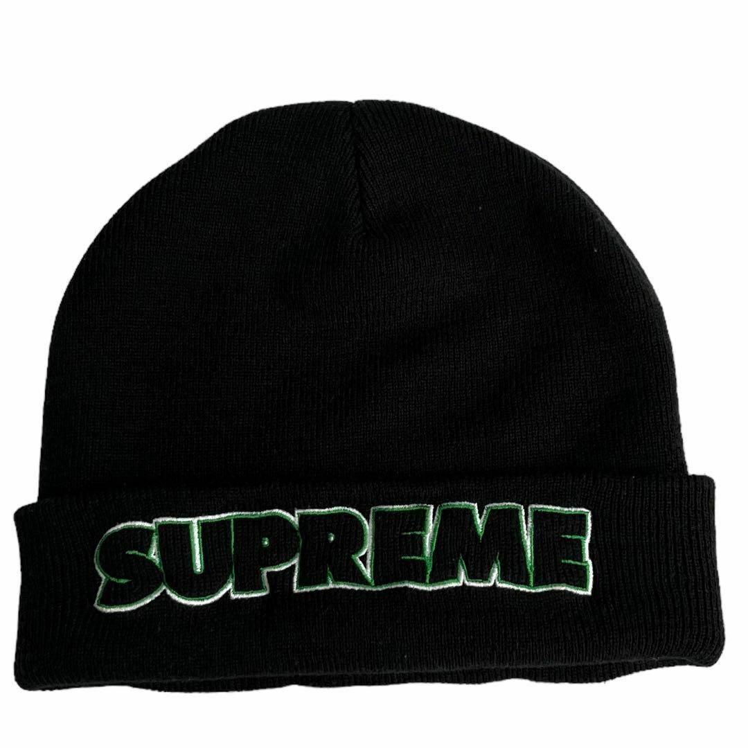 9915 Supreme 19FW Outline Beanie Black