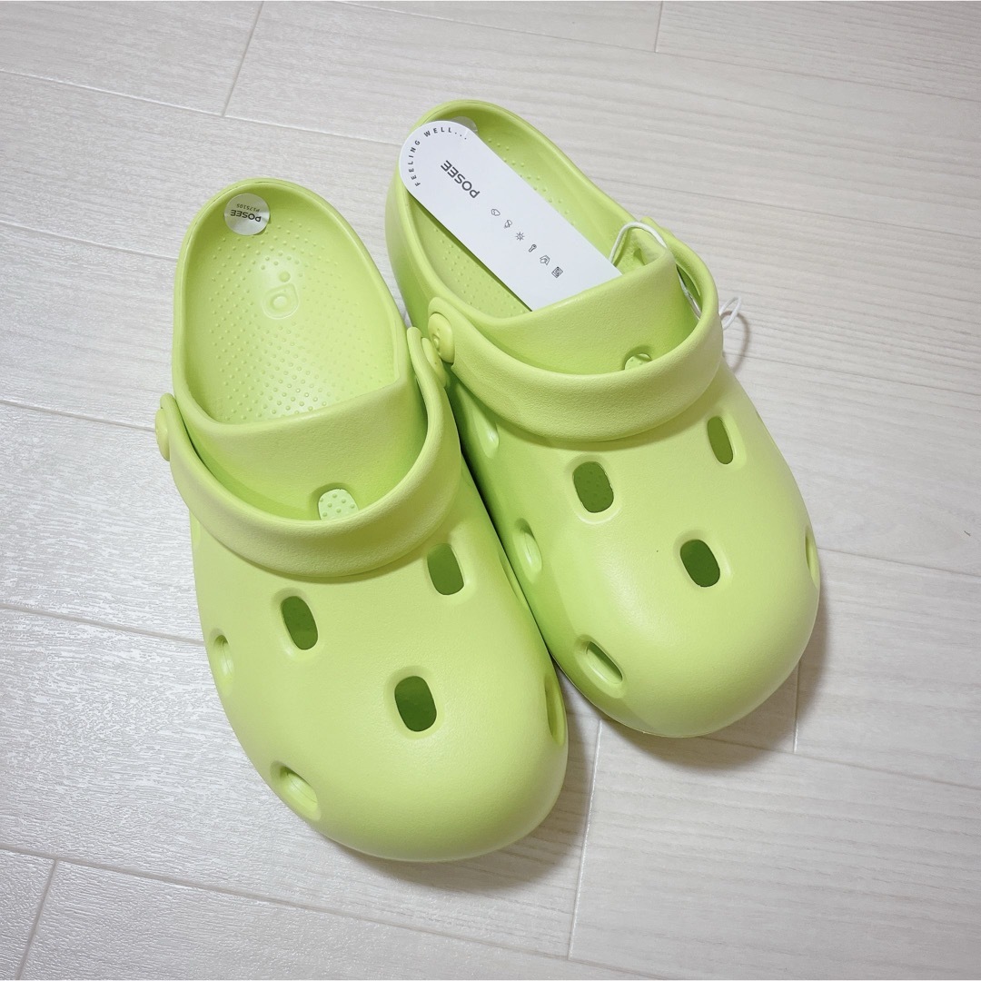 [posee] EVA厚底サンダル レディース メンズ 27～28cm グリーン メンズの靴/シューズ(サンダル)の商品写真