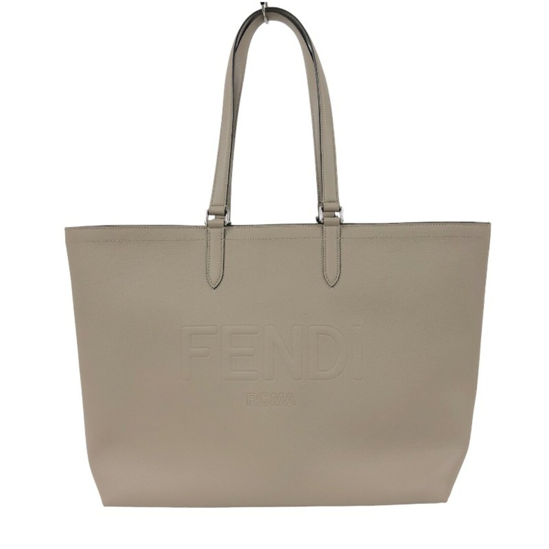FENDI(フェンディ)の　フェンディ FENDI ROMAレザーショッピングバック 7VA610 グレージュ カーフ レディース トートバッグ レディースのバッグ(トートバッグ)の商品写真