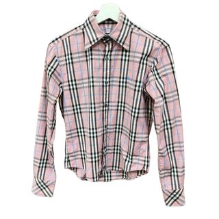 バーバリーブラックレーベル(BURBERRY BLACK LABEL)のBURBERRY BLACK LABEL レディース チェックシャツ ピンク 1(シャツ/ブラウス(長袖/七分))