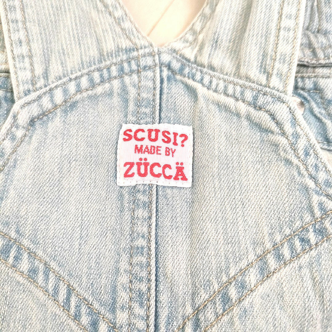 ZUCCa(ズッカ)の80 zucca デニムワンピーススカート キッズ/ベビー/マタニティのベビー服(~85cm)(ワンピース)の商品写真