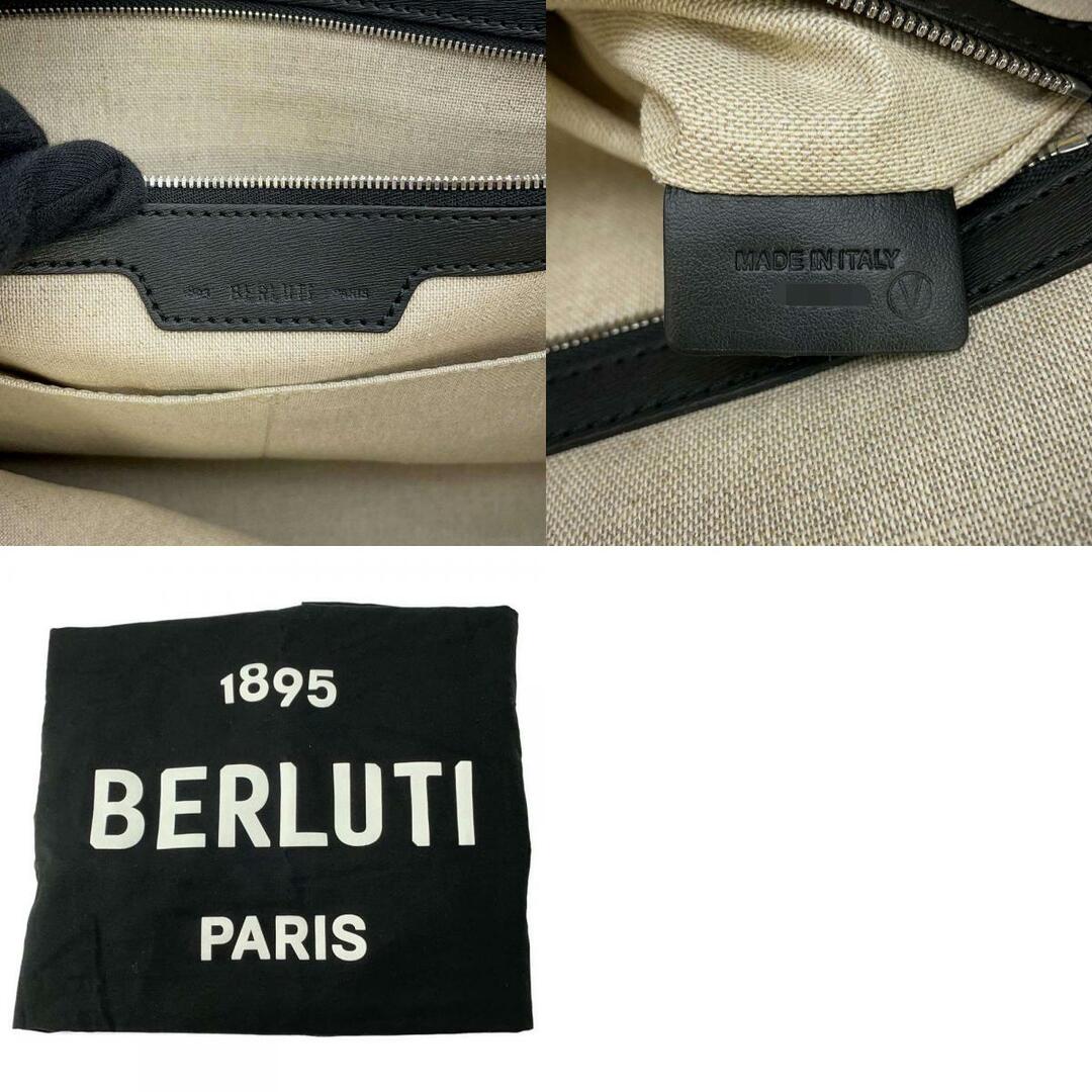 Berluti(ベルルッティ)のベルルッティ トートバッグ ウリス レザー Berluti 2wayショルダーバッグ 黒 アウトレット品 メンズのバッグ(トートバッグ)の商品写真