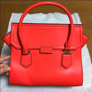 チャールズアンドキース(Charles and Keith)のチャールズアンドキース 2way バック ショルダー ハンドバッグ 赤(ハンドバッグ)